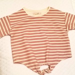 Peek toddler tee, tie front